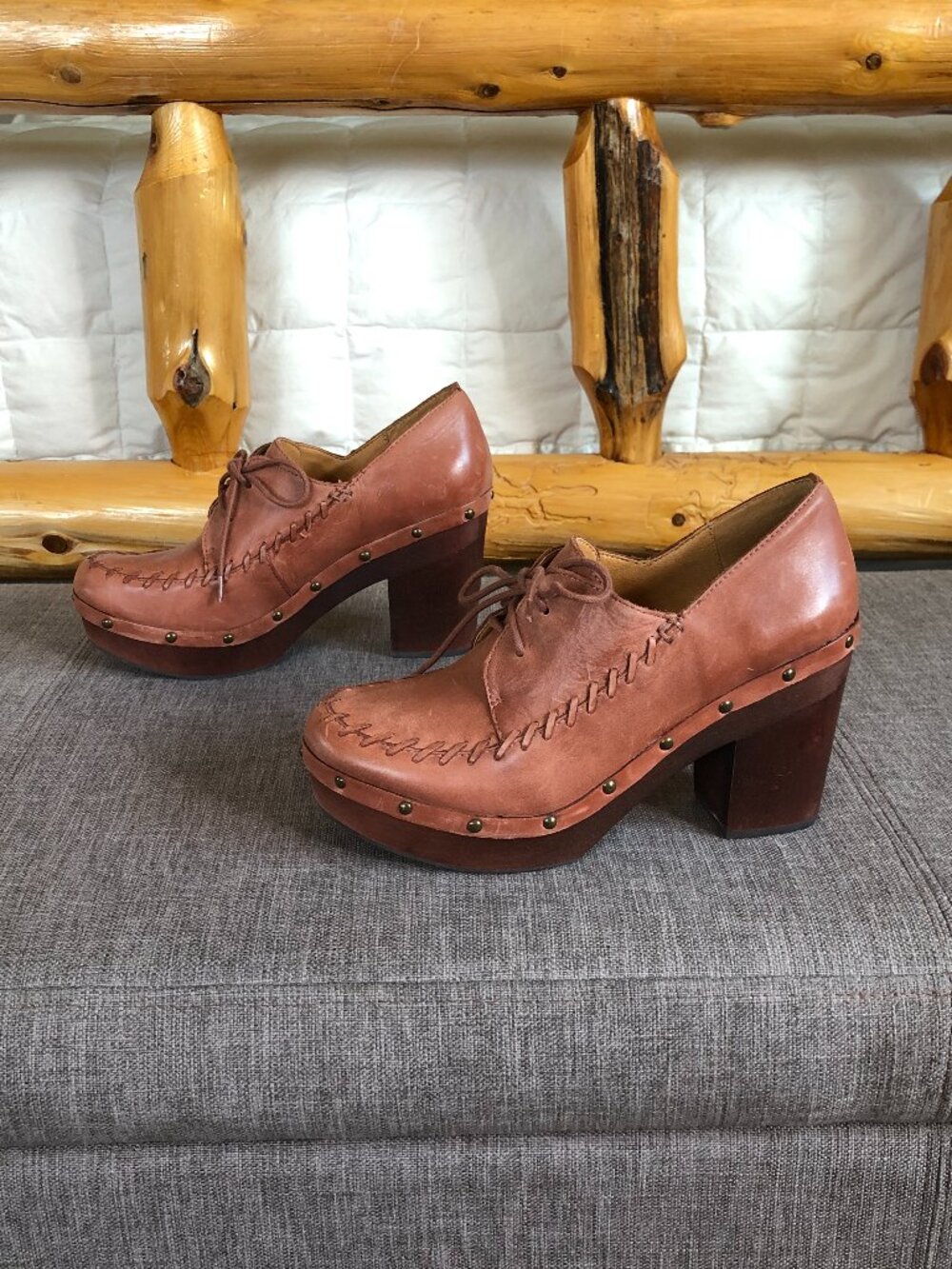 Leather Block Heels Latigo Wren Sundance